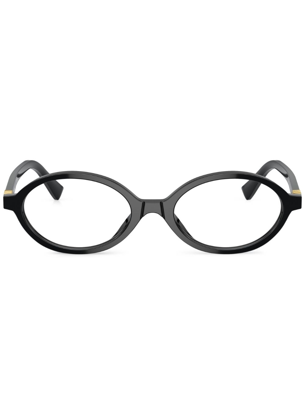 Miu Miu Eyewear Oversized-Sonnenbrille mit Logo - Schwarz von Miu Miu Eyewear