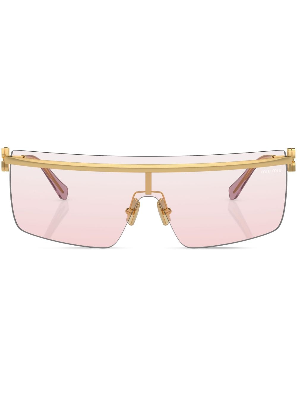 Miu Miu Eyewear Rahmenlose Sonnenbrille - Gold von Miu Miu Eyewear