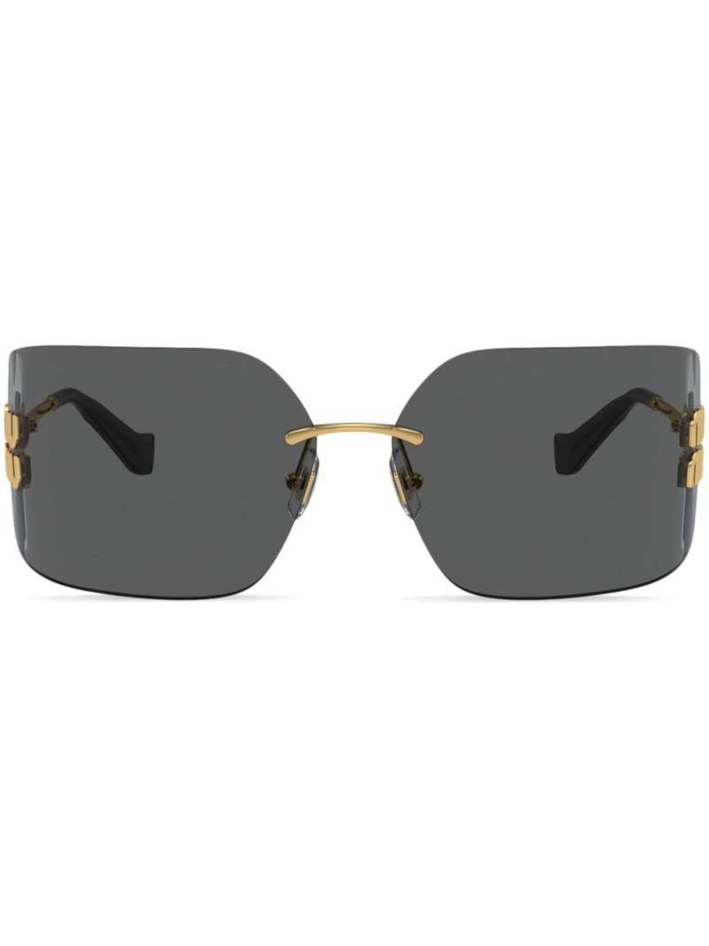 Miu Miu Eyewear Rahmenlose Sonnenbrille - Gold von Miu Miu Eyewear