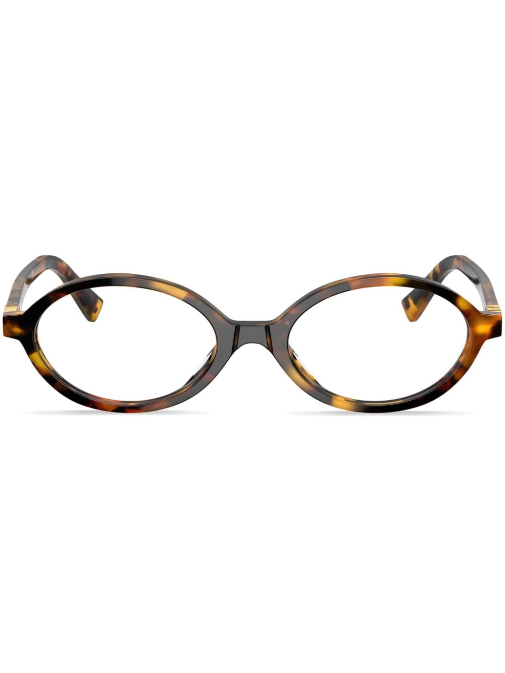 Miu Miu Eyewear Sonnenbrille in Schildpattoptik - Grün von Miu Miu Eyewear