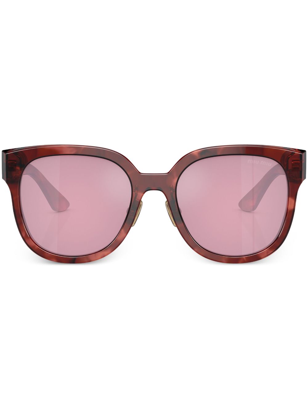 Miu Miu Eyewear Sonnenbrille mit D-Gestell - Rot von Miu Miu Eyewear