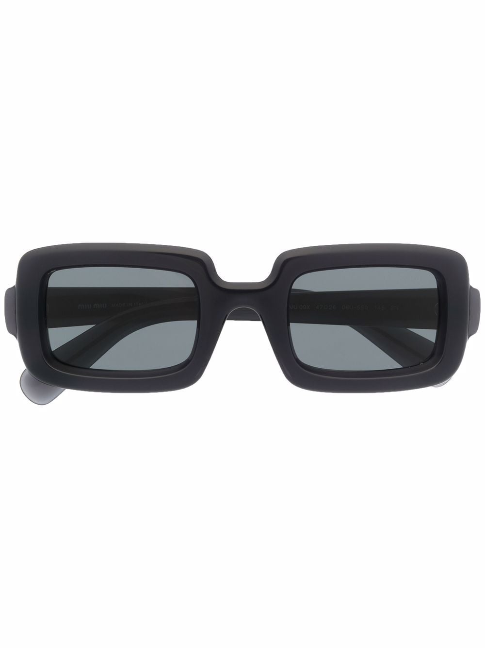Miu Miu Eyewear Sonnenbrille mit eckigem Gestell - Schwarz von Miu Miu Eyewear