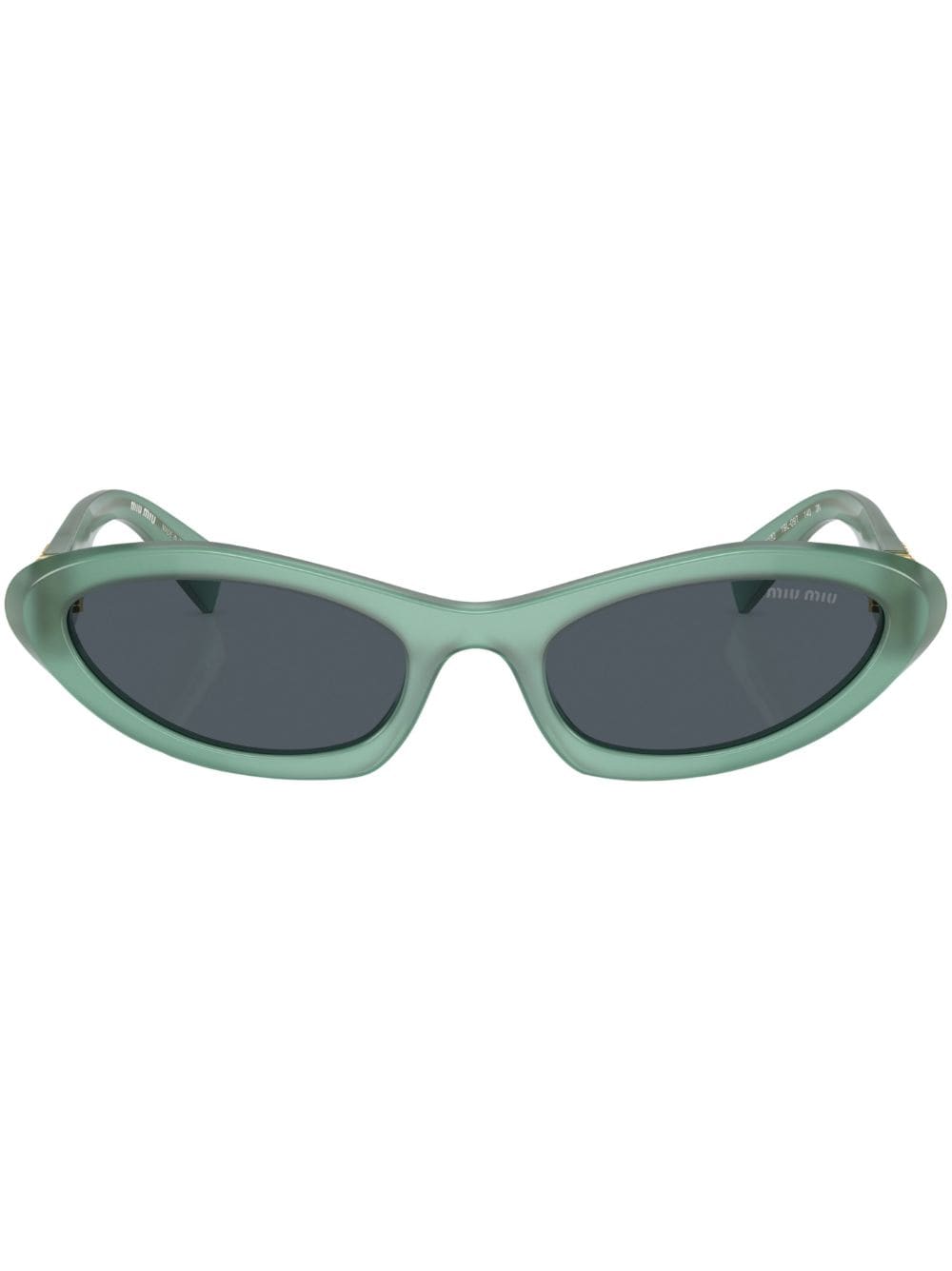 Miu Miu Eyewear Sonnenbrille mit ovalem Gestell - Blau von Miu Miu Eyewear