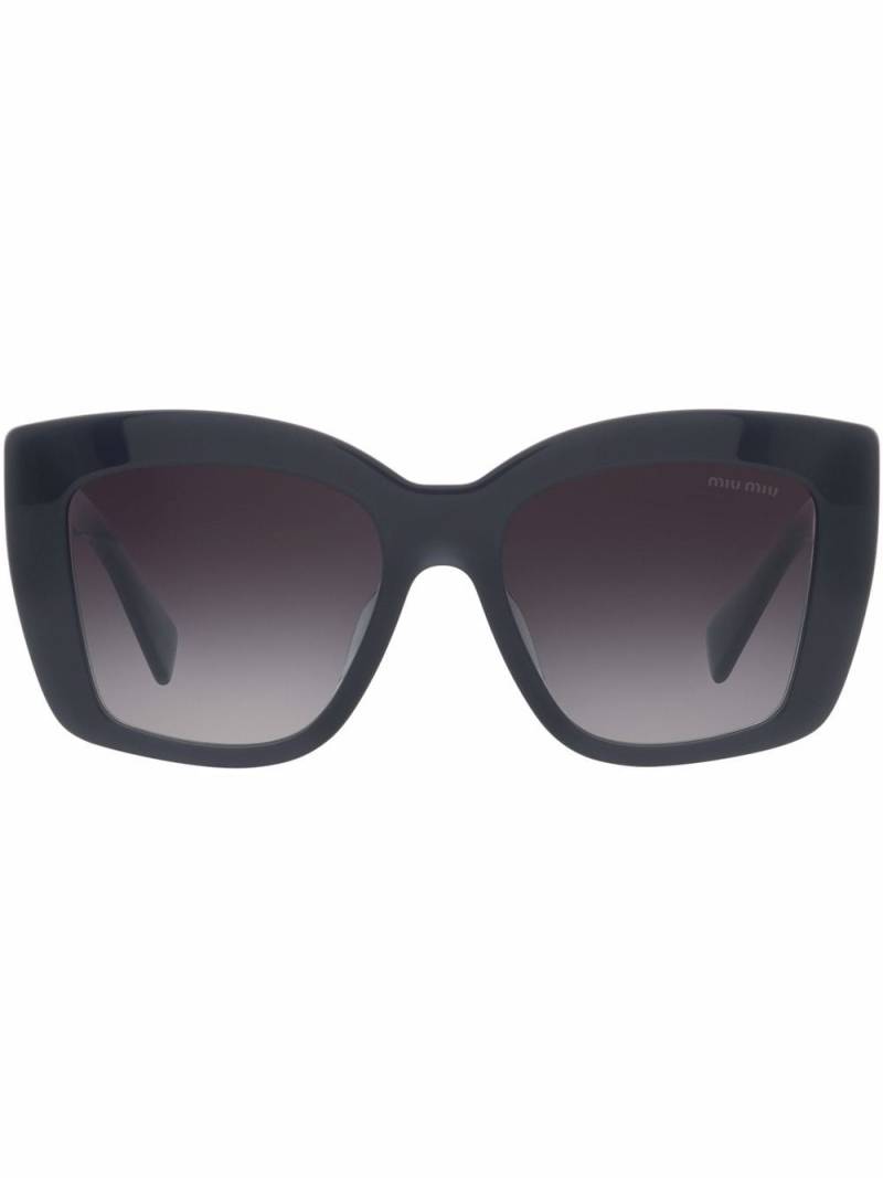 Miu Miu Eyewear Eckige Oversized-Sonnenbrille - Grau von Miu Miu Eyewear