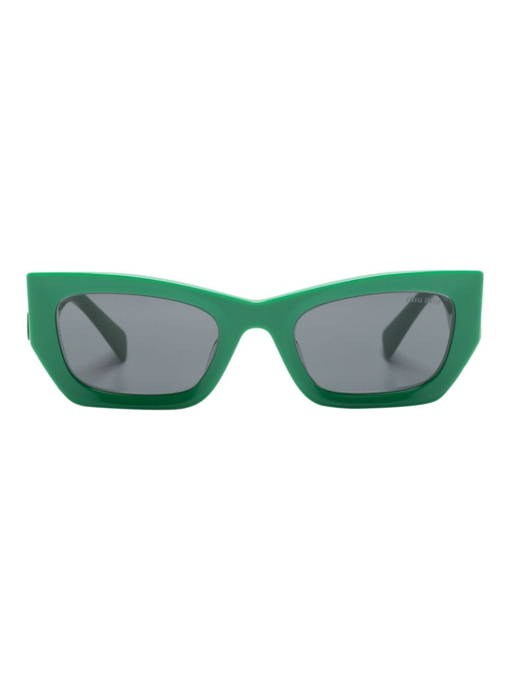 Miu Miu Eyewear Sonnenbrille mit eckigem Gestell - Grün von Miu Miu Eyewear