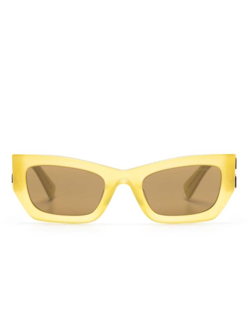 Miu Miu Eyewear Sonnenbrille mit eckigem Gestell - Gelb von Miu Miu Eyewear