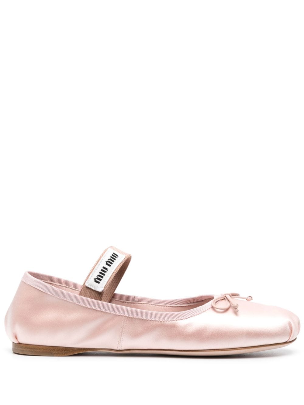 Miu Miu Ballerinas aus Satin - Rosa von Miu Miu