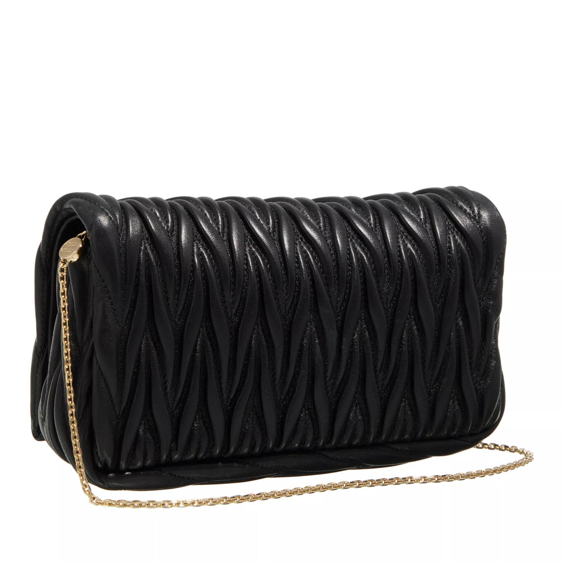 Miu Miu Crossbody Bags - Mini Bag In Matelassé Nappa Leather - Gr. unisize - in Schwarz - für Damen von Miu Miu