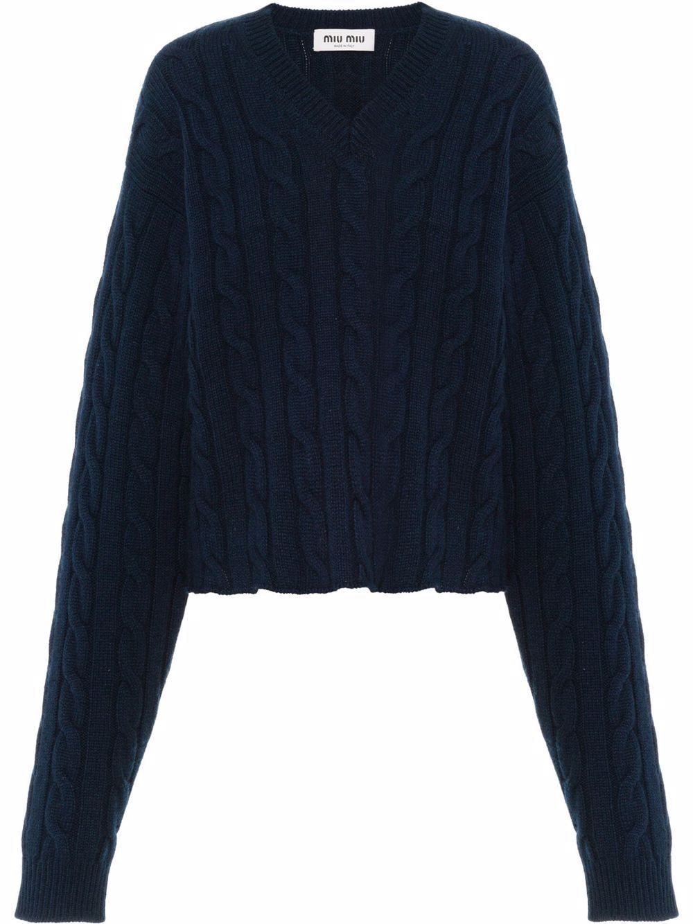 Miu Miu Gestrickter Pullover - Blau von Miu Miu