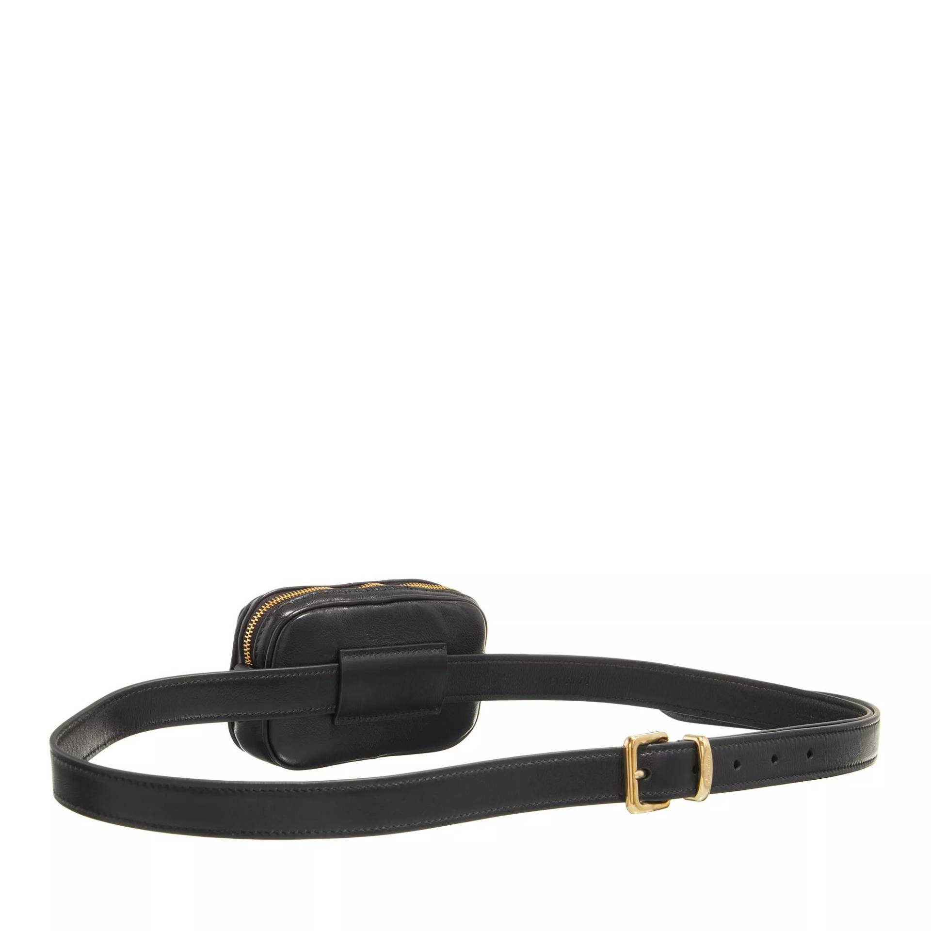 Miu Miu Gürtel - Women Leather Belt - Gr. 80 - in Schwarz - für Damen von Miu Miu