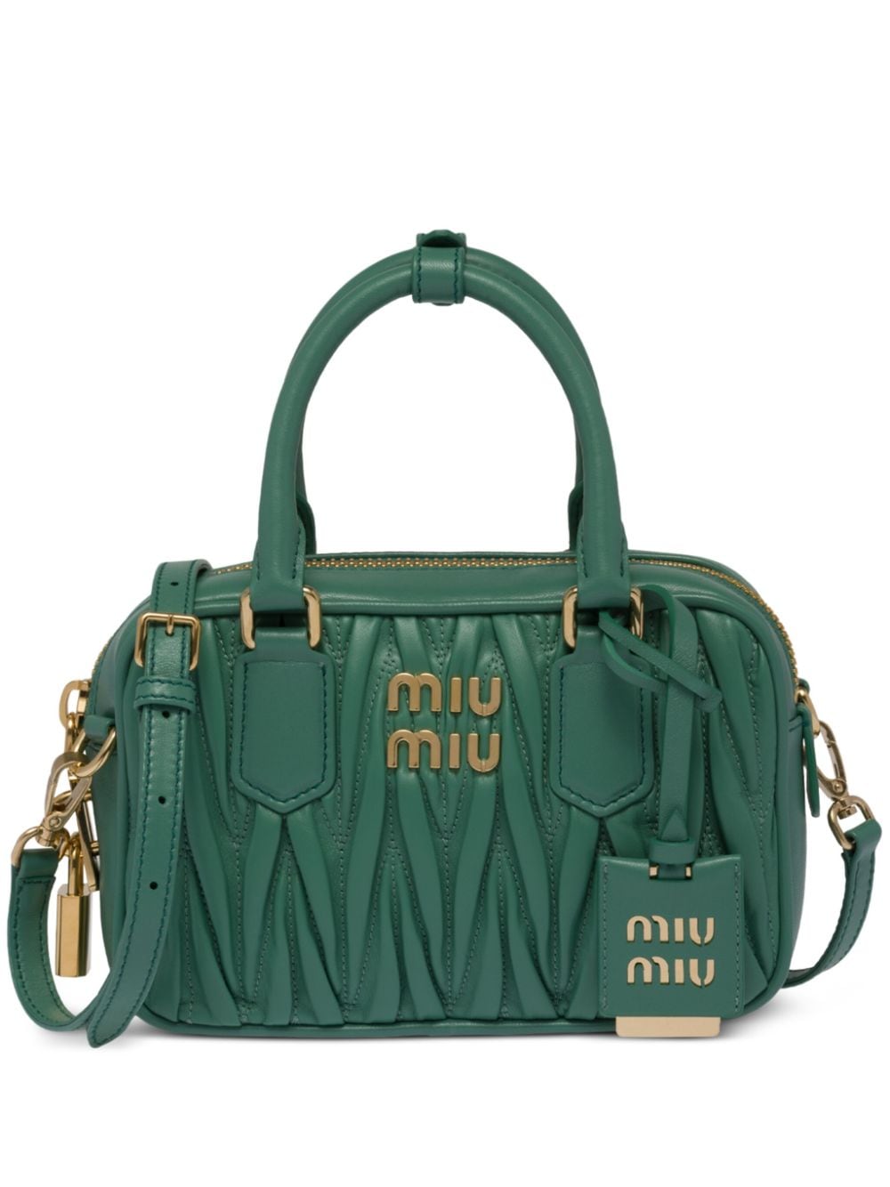 Miu Miu Mini-Tasche aus Leder - Grün von Miu Miu