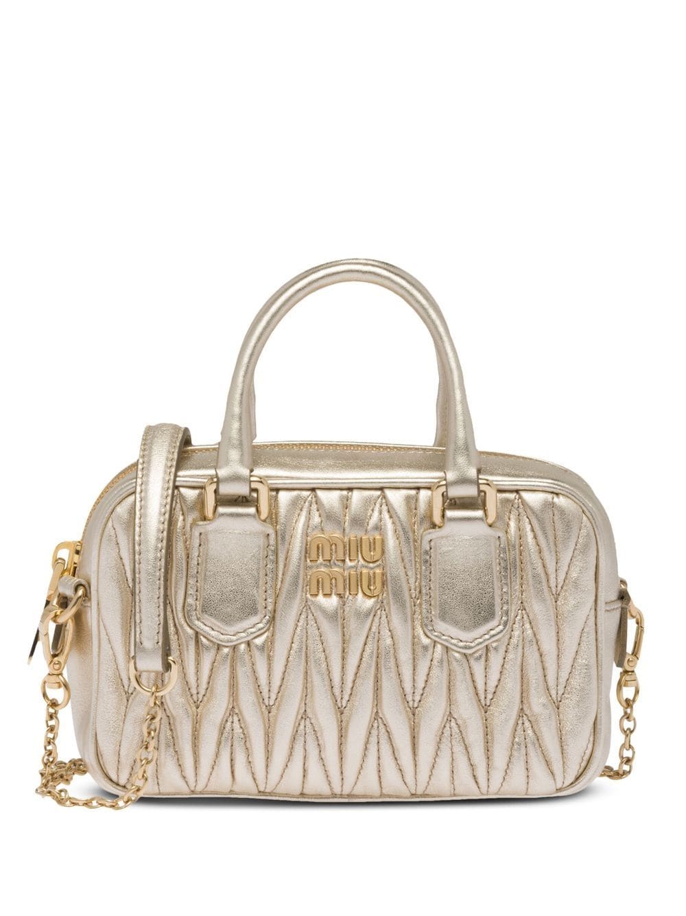 Miu Miu Mini Umhängetasche - Gold von Miu Miu