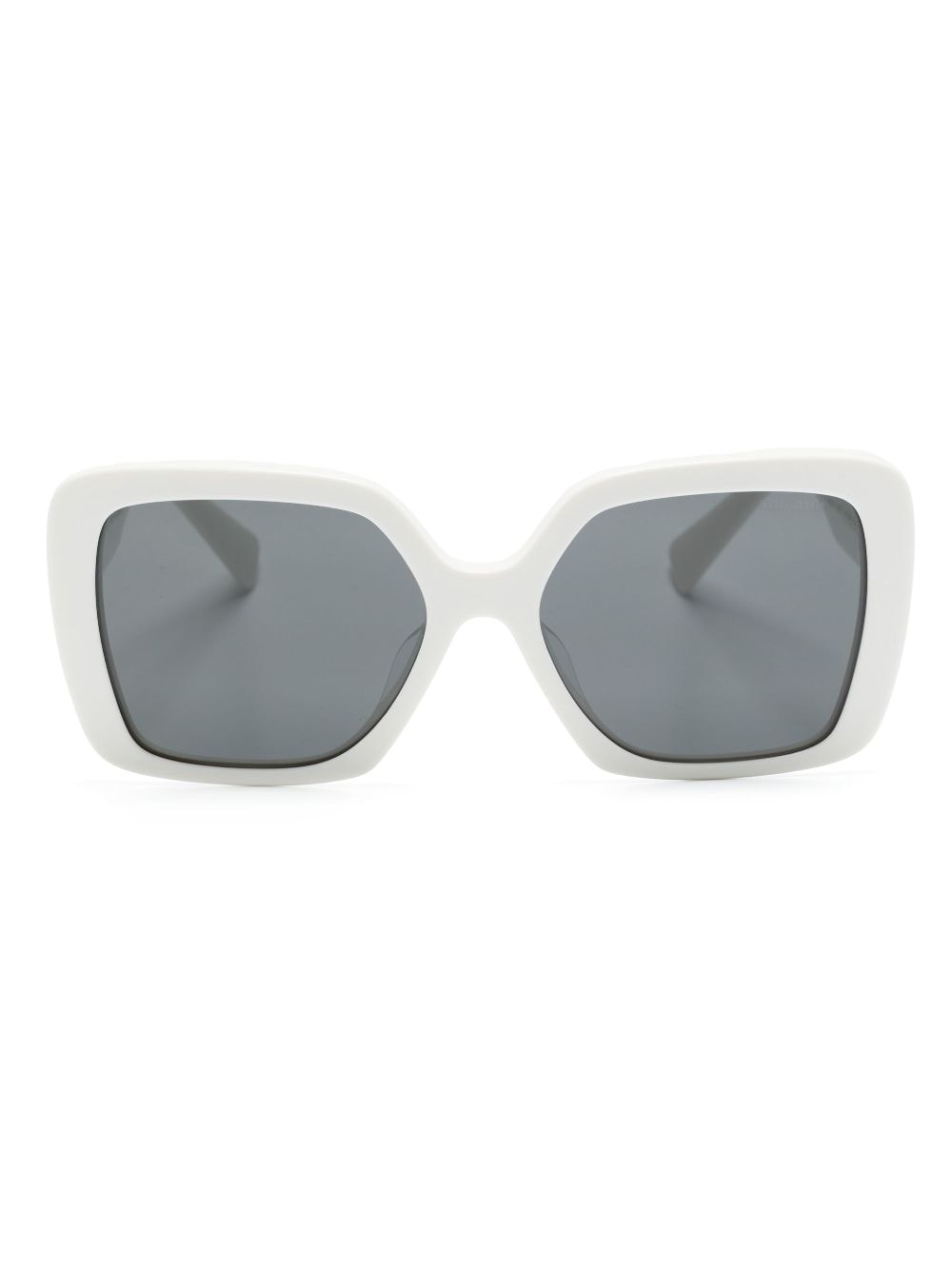 Miu Miu Eyewear Miu Glimpse Cat-Eye-Sonnenbrille - Weiß von Miu Miu Eyewear