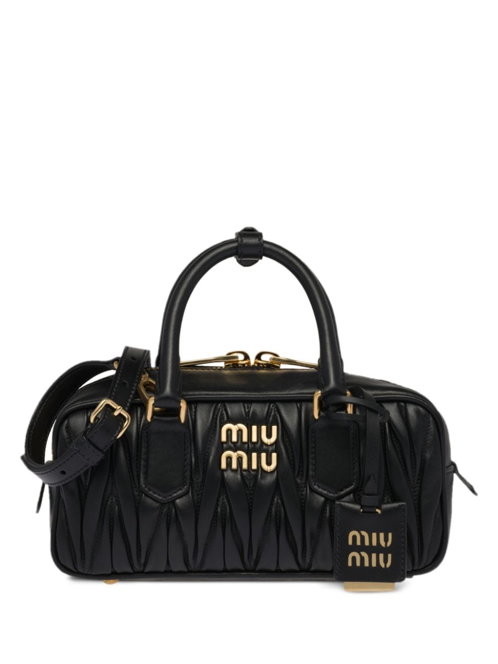 Miu Miu Schultertasche aus Matelasse-Leder - Schwarz von Miu Miu