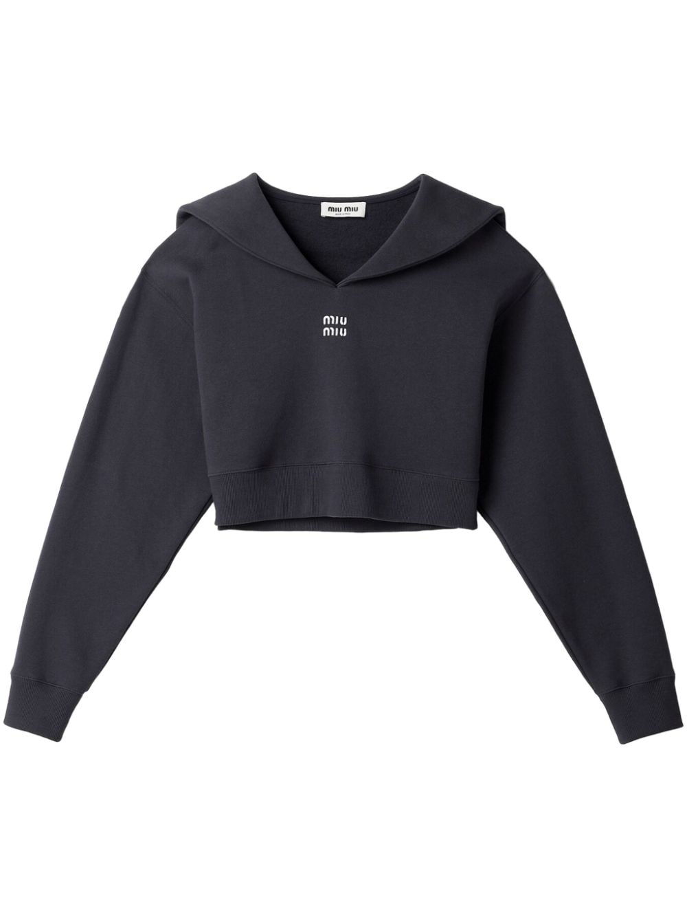 Miu Miu Sweatshirt mit Matrosenkragen - Blau von Miu Miu