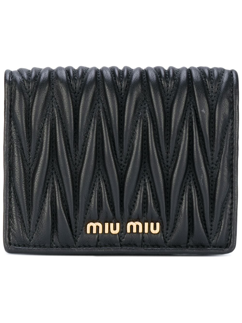 Miu Miu Texturiertes Portemonnaie - Schwarz von Miu Miu