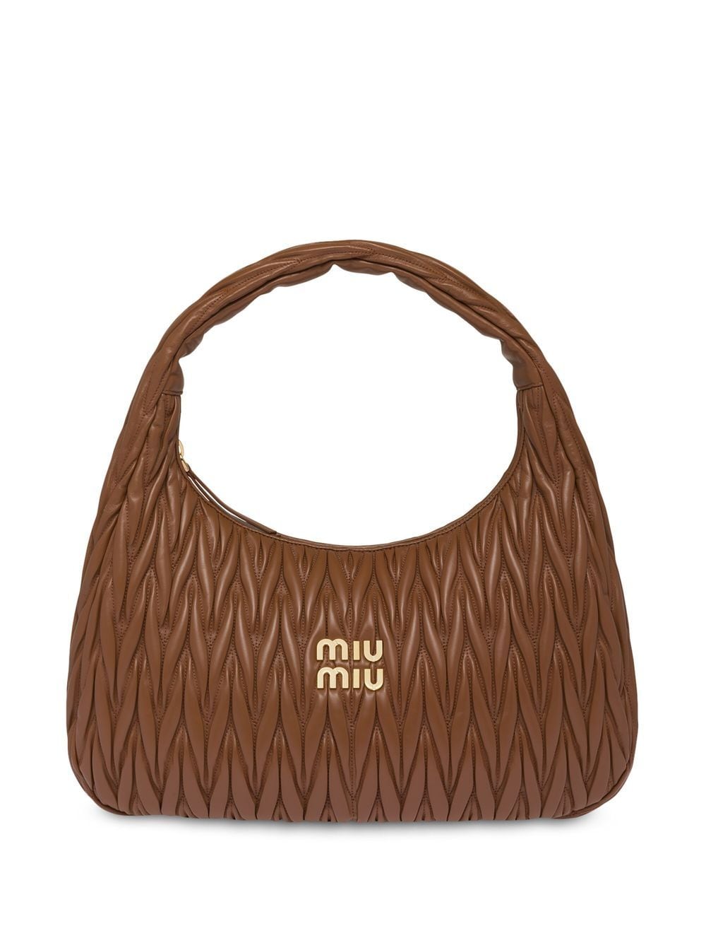 Miu Miu Große Wander Schultertasche - Nude von Miu Miu