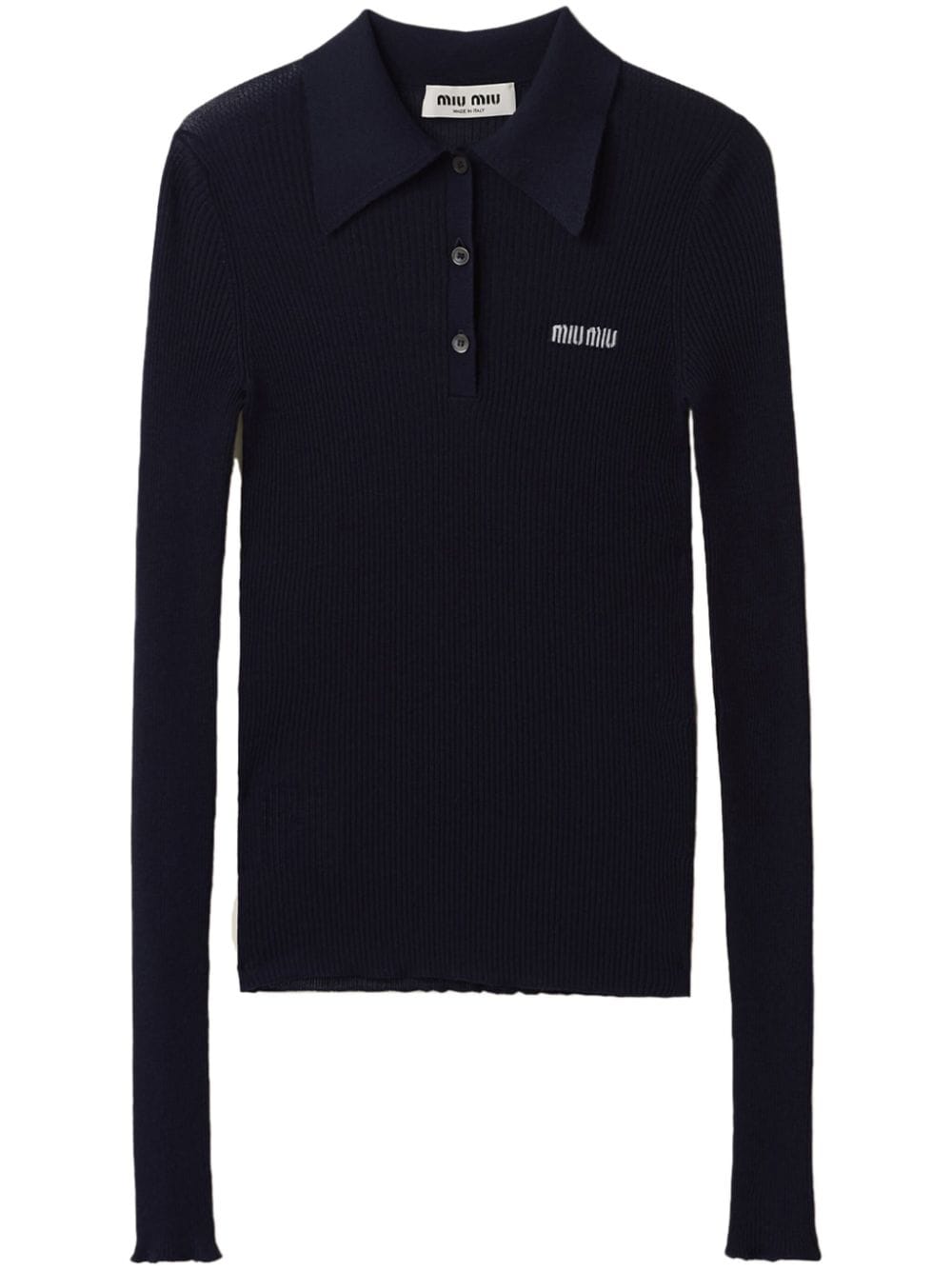 Miu Miu Poloshirt aus Kaschmir - Blau von Miu Miu