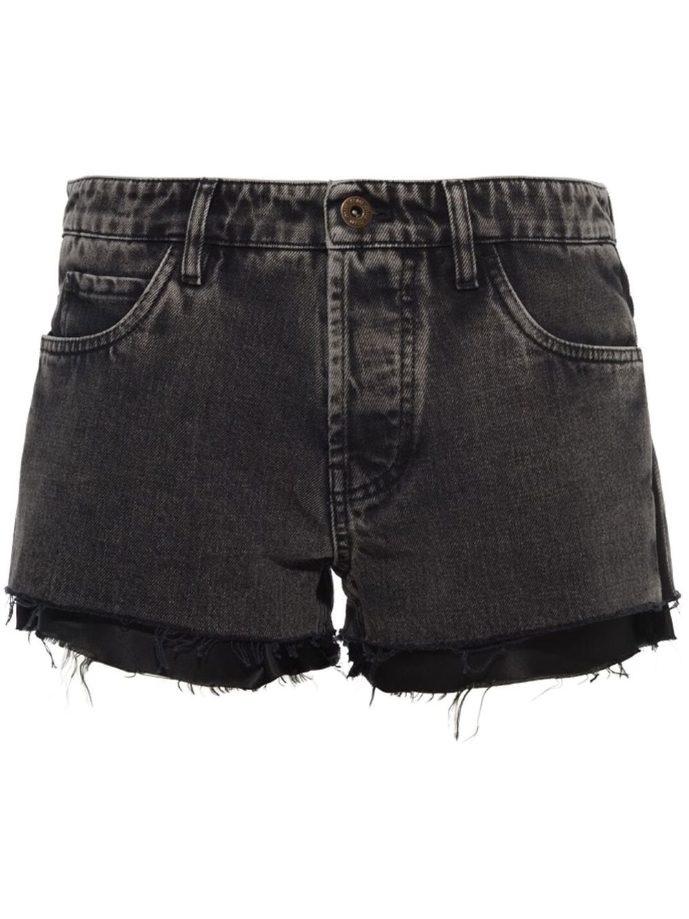 Miu Miu Freyd Jeans-Shorts - Schwarz von Miu Miu