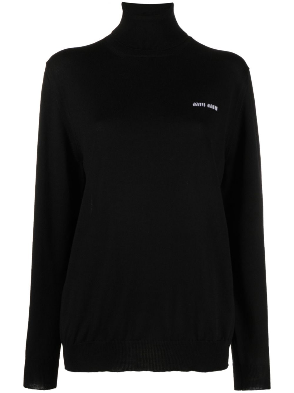 Miu Miu Pullover mit Jacquardmuster - Schwarz von Miu Miu