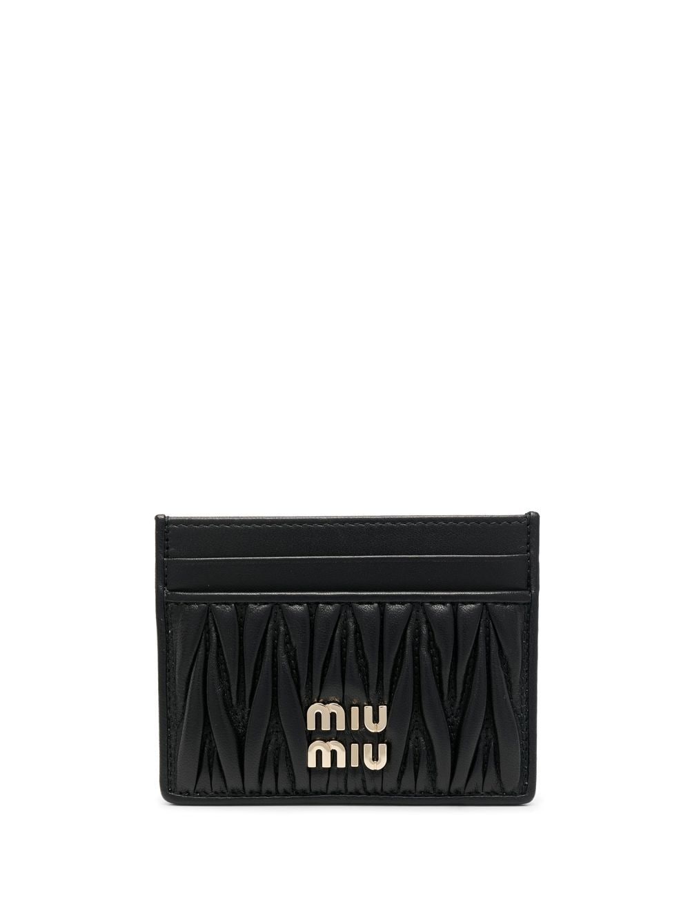 Miu Miu Texturiertes Kartenetui - Schwarz von Miu Miu