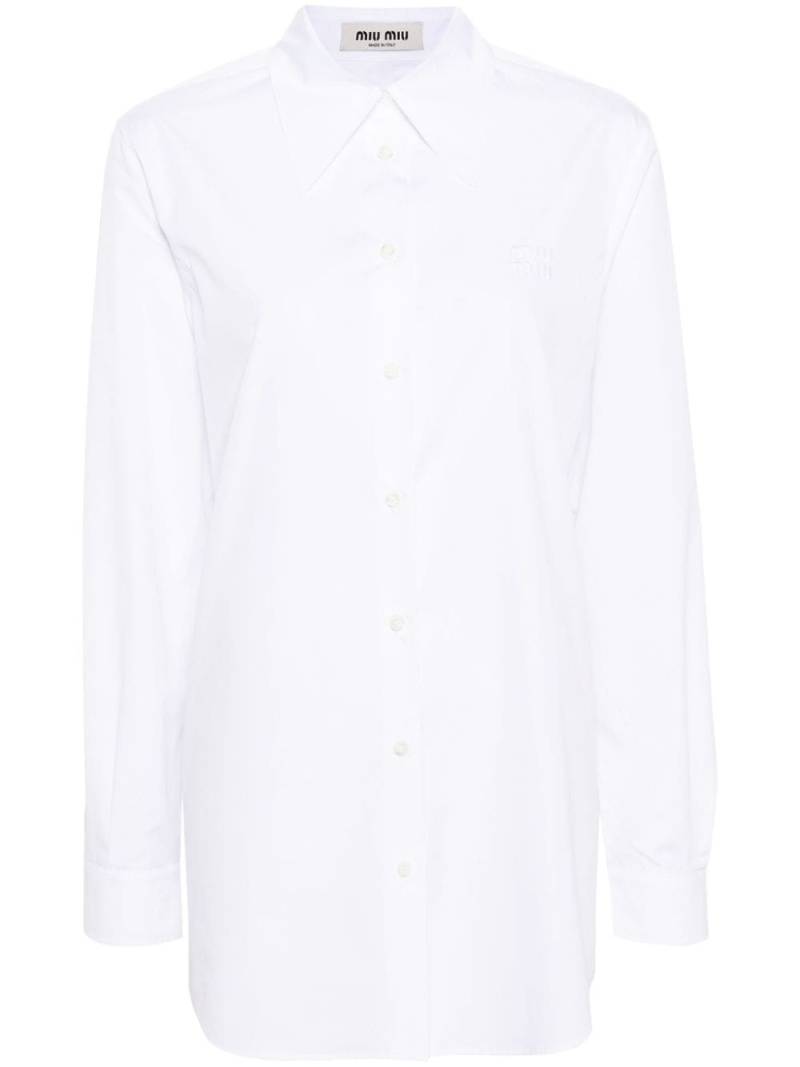 Miu Miu Hemd im Oversized-Look - Weiß von Miu Miu