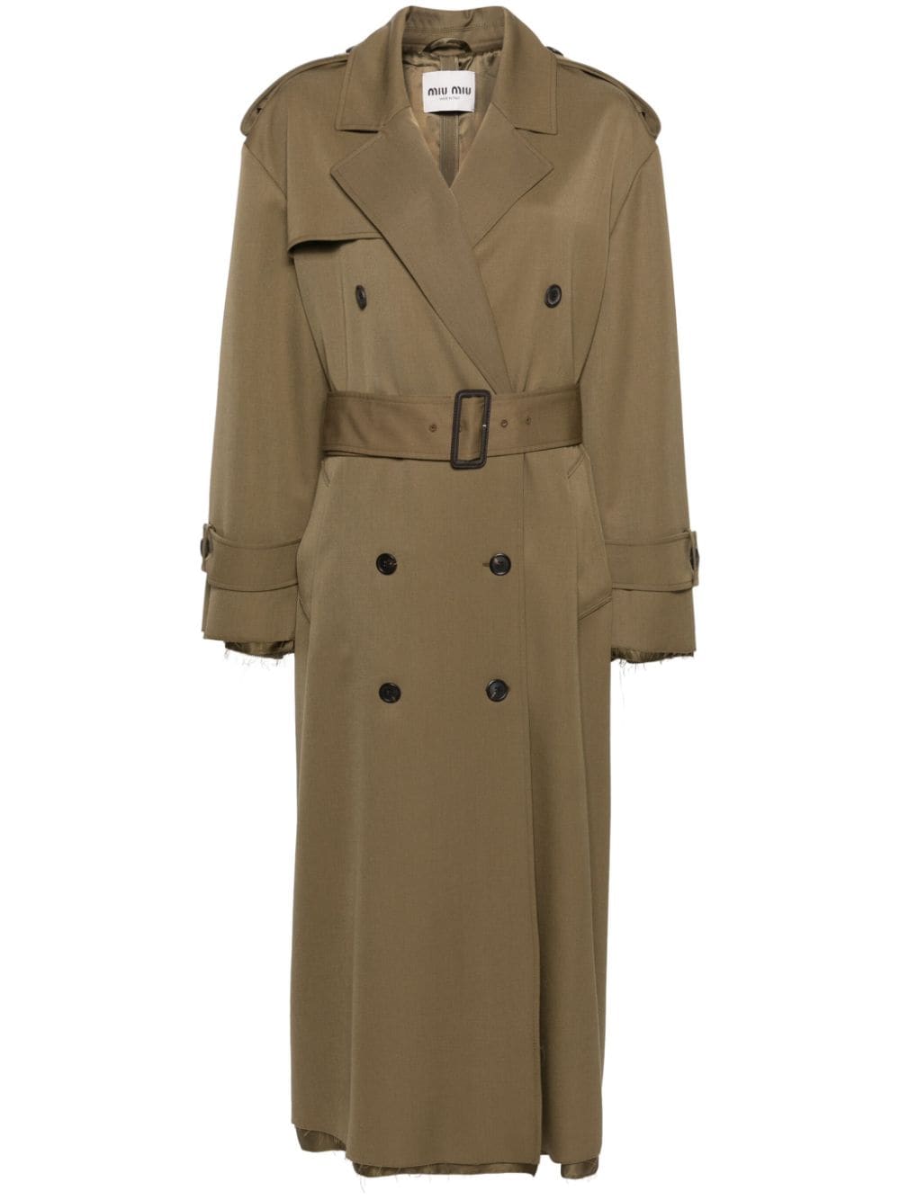 Miu Miu Maxi-Trenchcoat - Braun von Miu Miu