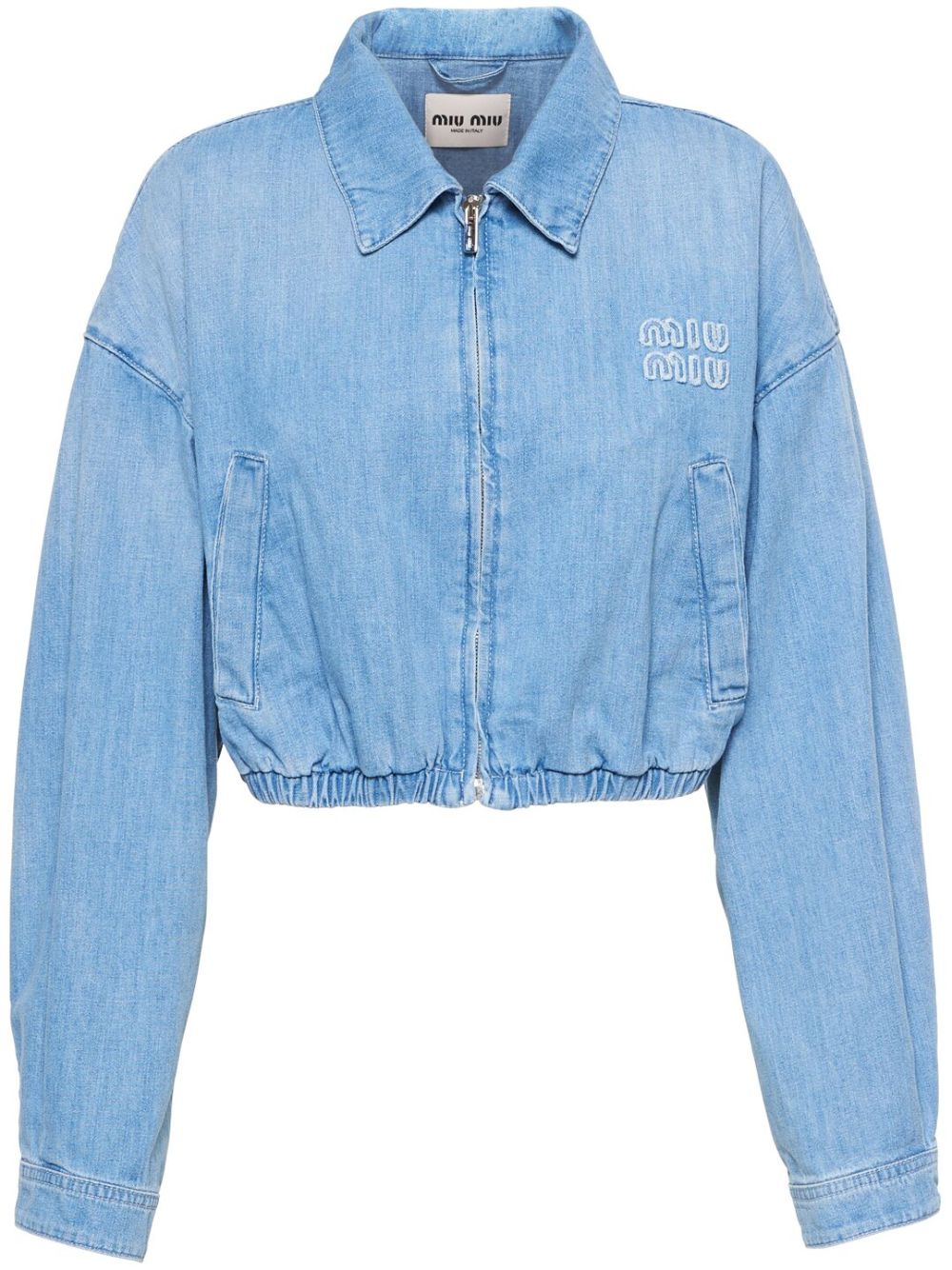 Miu Miu Jeansjacke mit Reißverschluss - Blau von Miu Miu