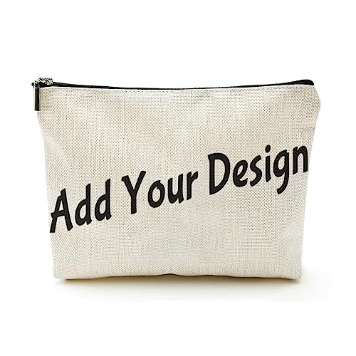 Beige Leinen-Geldbörse "Your Design Here" Abschlussgeschenke für Sie, beige, Einheitsgröße von Miujonvy