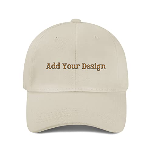 Cotton Dad Hats Add Your Design Custom Hat for Men & Women, Beige 0, One size von Miujonvy