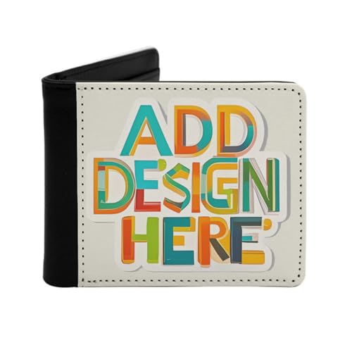 Miujonvy Faltbare Brieftasche, Superfeines PU-Kunstleder mit Münzfach, 6 Kreditkartenfächern, Geldscheinfächern, Schwarz , Einheitsgröße von Miujonvy