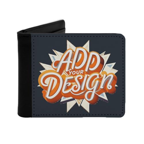 Miujonvy Faltbare Brieftasche, Superfeines PU-Kunstleder mit Münzfach, 6 Kreditkartenfächern, Geldscheinfächern, Schwarz , Einheitsgröße von Miujonvy