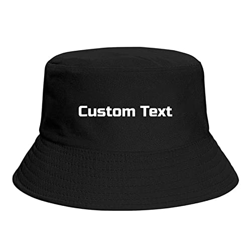 Miujonvy Fischerhut Custom Text Fischerhut verstaubarer Sommer-Reise-Sonnenhut von Miujonvy
