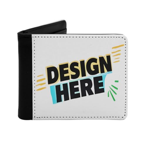 Miujonvy Schlanke, faltbare Brieftasche, Superfeines PU-Kunstleder mit Münzfach, 6 Kreditkartenfächern, Geldscheinfächern, Schwarz , Einheitsgröße von Miujonvy