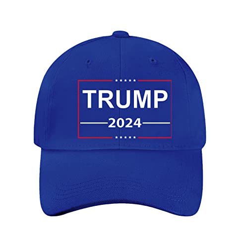 Miujonvy Unisex Vintage Washed Baseball Cap Dad Caps Trump 2024 Baseball Trucker Caps, Dunkelblau 0, One size von Miujonvy