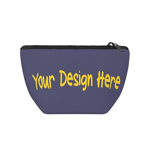 Multifunktionale Make-up-Tasche, Design mit eigenem Text, beste Freundin, Geschenk für Frauen, Make-up-Tasche, Schwarz , Einheitsgröße von Miujonvy