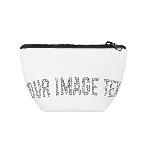 Multifunktionale Make-up-Tasche, laden Sie Ihr Bild/Text als Geschenk für beste Freundin an mein Mädchen hoch, lustige Mädchen-Geschenke, Schwarz , Einheitsgröße von Miujonvy