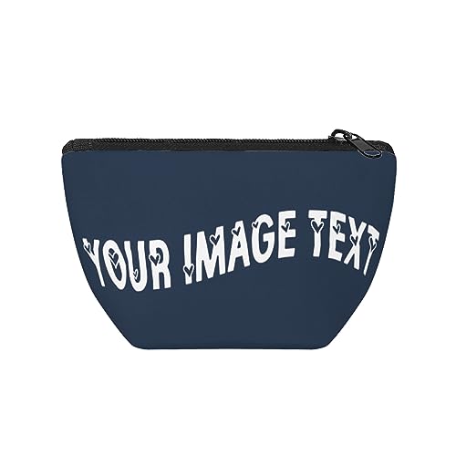 Multifunktionale Reisetasche Kundenspezifisches Bild mit Text Beste Freundin Geschenk für Frauen Make-up Tasche, Schwarz , Einheitsgröße von Miujonvy