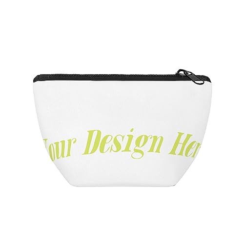 Praktische Reise-Make-up-Tasche mit eigenem Text, beste Freundin, Geschenk für Frauen, Make-up-Tasche, Schwarz , Einheitsgröße von Miujonvy