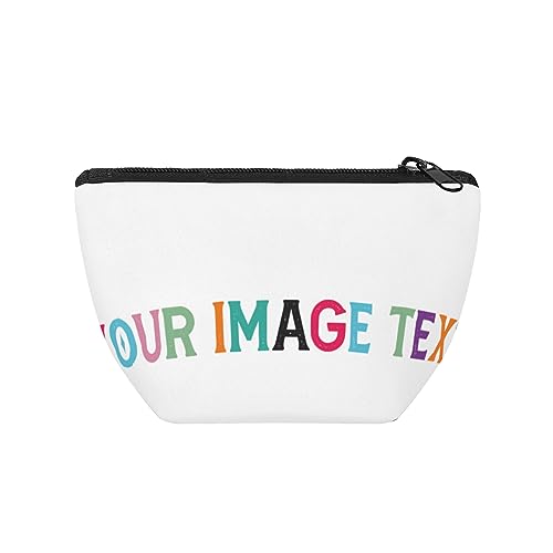 Stilvolle Reise-Make-up-Tasche Kundengebundenes Bild mit Text Beste Freundin Geschenk für Frauen Make-up Tasche, Schwarz , Einheitsgröße von Miujonvy