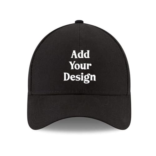 Verstellbare Baseball Cap Dein Design Hier zum Laufen Schwarz, Schwarz , Einheitsgröße von Miujonvy