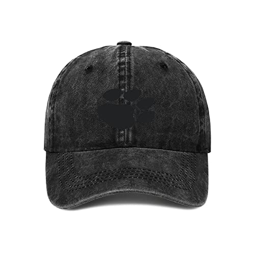 Vintage Dad Hut Hund Pfote Baseball Cap - Retro Stil für Damen und Herren, Schwarz 0, One size von Miujonvy