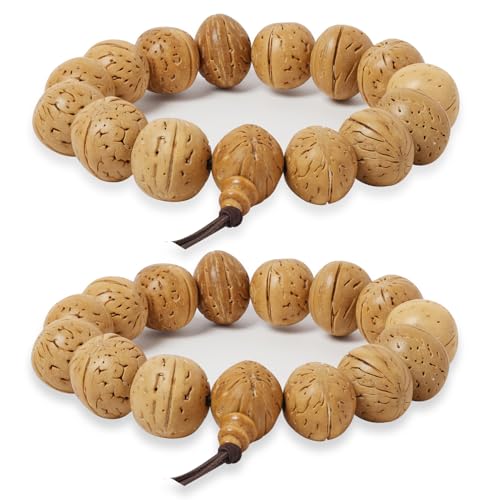 Miunpri 2pcs Hand-Mala mit Rudraksha beads - Armband buddhistische Hand-Gebetskette mit Perlen Daily Fashion Wear von Miunpri