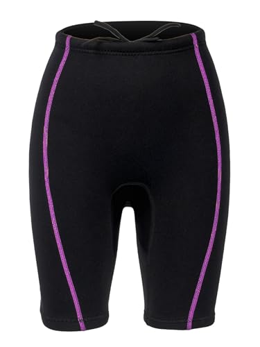 Miutii Damen Neoprenhose 1,5 mm Tauchhose Thermo Neopren Tauchen Shorts Warme Neoprenanzug Shorts Neoprenanzug Unterteile Schwarz S von Miutii