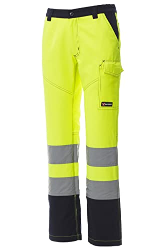 Mivaro Damen Warnschutzhose, Warnschutz Arbeitshose, EN ISO 20471 Klasse 2, Größe:S, Farbe:Gelb von Mivaro