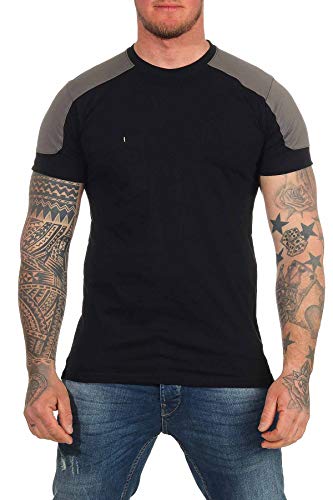 Mivaro Herren Arbeitsshirt mit Brusttasche, waschbar bis 60 °C, T-Shirt für die Arbeit, Größe:XS, Farbe:Schwarz Mivaro Herren Arbeitsshirt mit Brusttasche, waschbar bis 60 °C, T-Shirt für die Arbeit, Größe:XS, Farbe:Schwarz von Mivaro