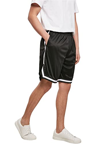 Mivaro Herren Basic Basketball-Shorts mit Taschen, Kurze Hose aus leichtem Mesh, atmungsaktive Sporthose, Größe:M, Farbe:Schwarz von Mivaro