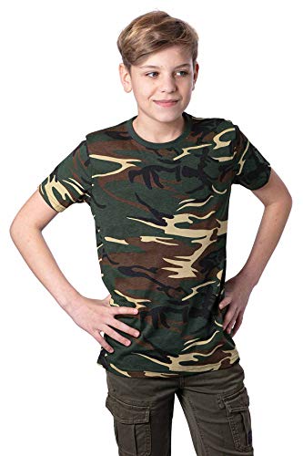 Mivaro Jungen T Shirt Camouflage, Größe:134/140, Farbe:Camouflage von Mivaro
