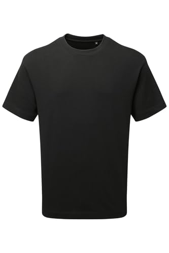 Mivaro T Shirt Herren Schwarz Größe XL - Basic Baumwollshirt mit Rundhals, Regular Fit Kurzarm Männer T-Shirt für Alltag Freizeit Büro, bequemes Herrenoberteil mit schlichtem Design von Mivaro