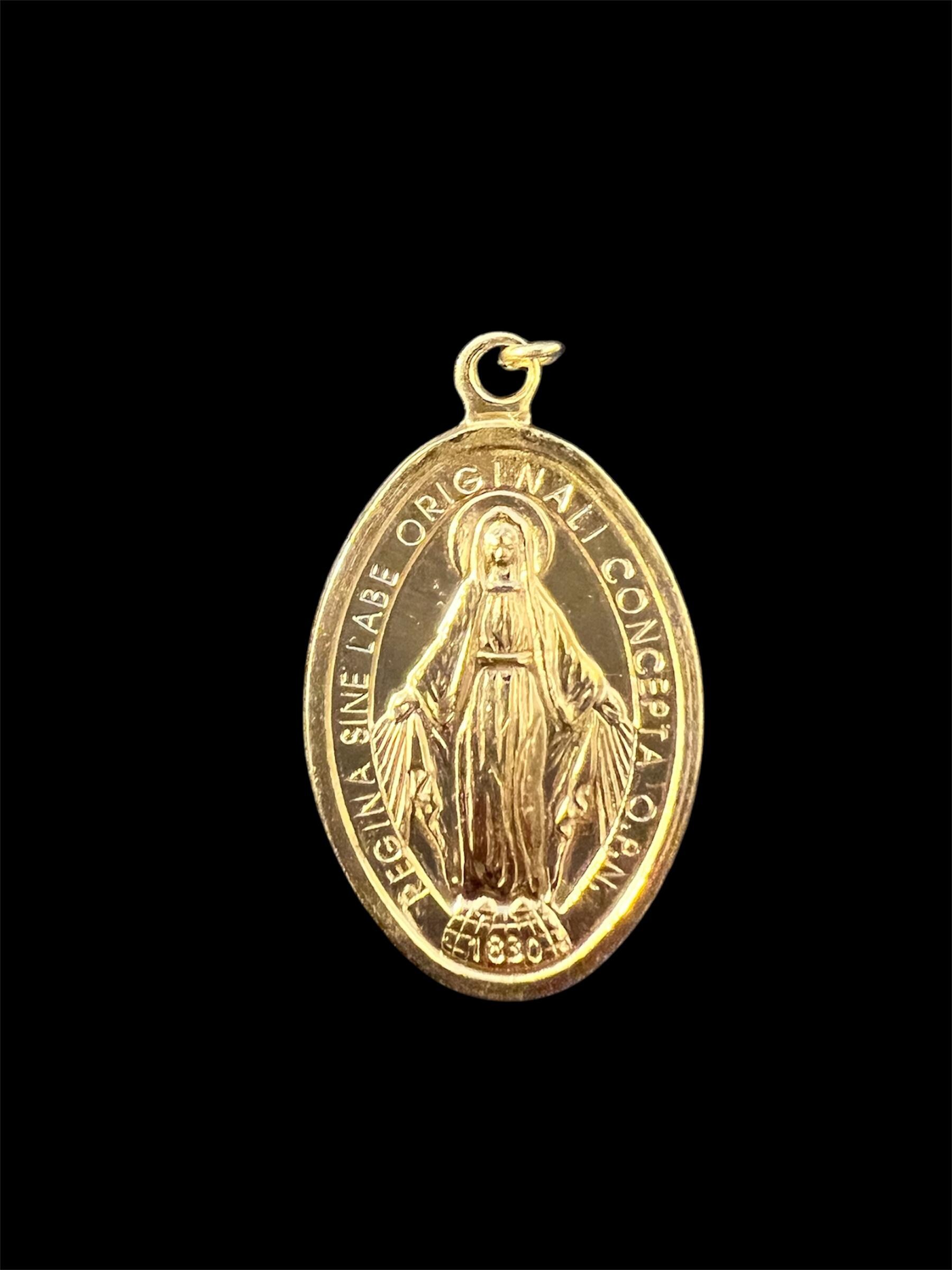 Madonna 925-Er Silberanhänger - Wunderbare Oder Wundertätige Medaille Silber Gelbgold Vergoldet Madonna 925-Er Silberanhänger - Wunderbare Oder Wundertätige Medaille Silber Gelbgold Vergoldet von MixMyStyle